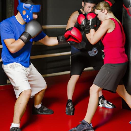 Boxers Pushing Their Limits In A Competitive Boxing Gym.