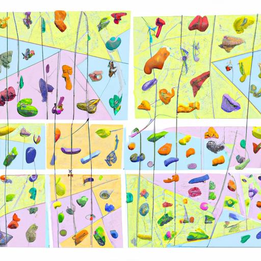 A Variety Of Climbing Walls Catering To Climbers Of All Skill Levels And Preferences At A Climbing Gym In Sacramento.
