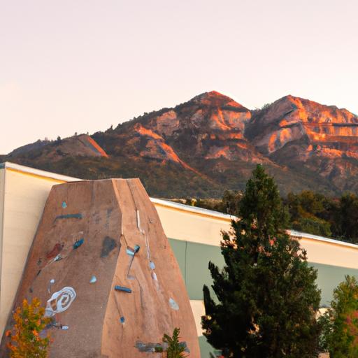 The Front Climbing Gym In Ogden, Utah, Nestled Amidst Breathtaking Landscapes.