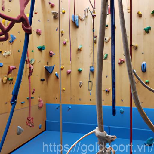 Children Engaging With The Thoughtfully Designed Climbing Structures At A Montessori Gym.